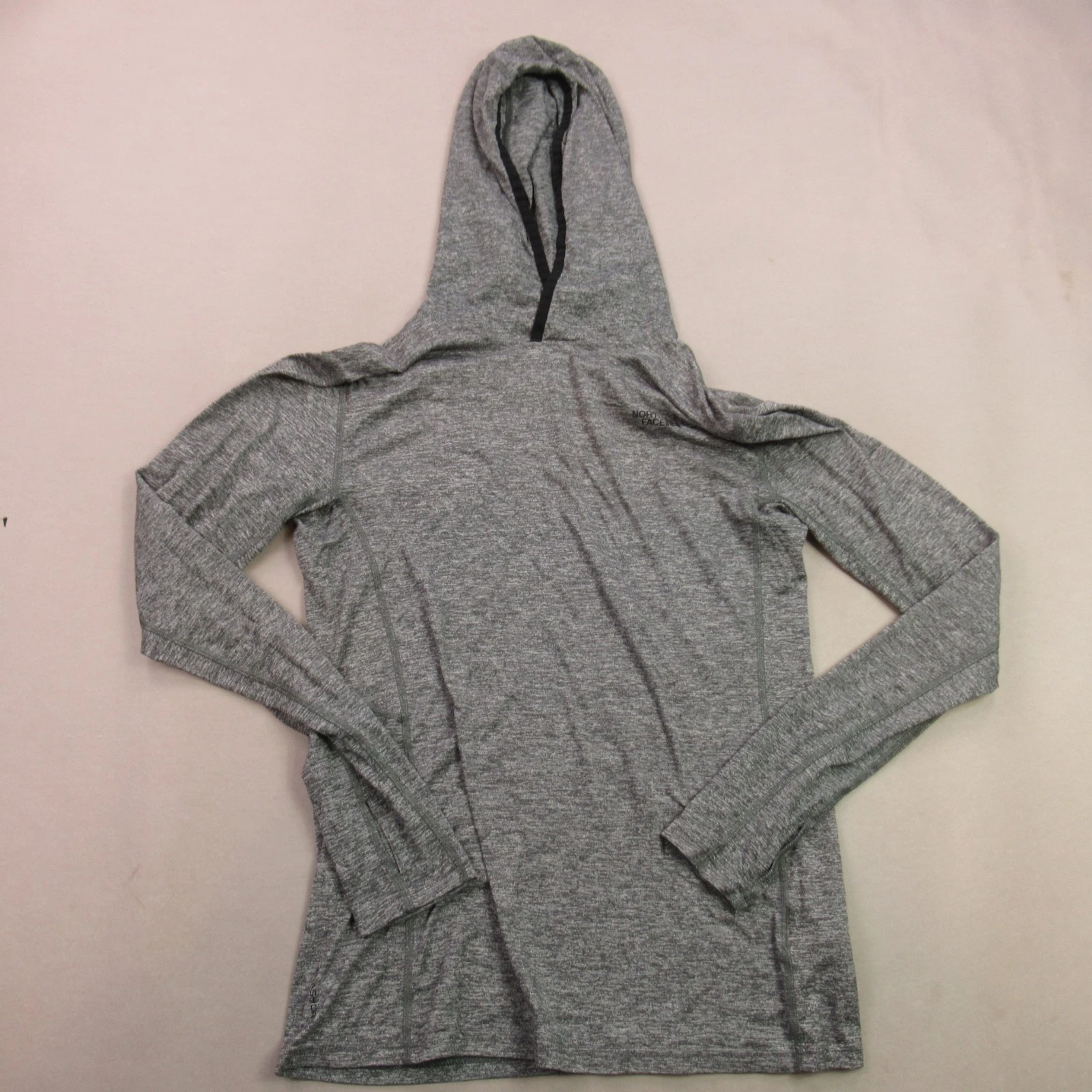 North Face Hoodie Womens M Long Sleeve Pullover Hooded Lightweight Gray