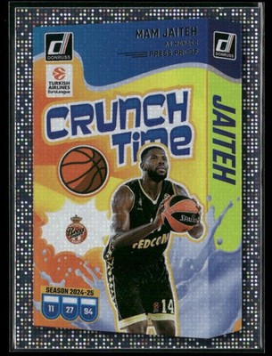 2024-25 Donruss EuroLeague #5 Mam Jaiteh Crunch Time Silver Press Proof