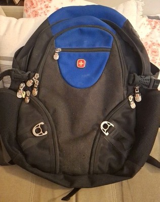 SwissGear Backpack Black Blue Good Used Condition 
