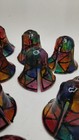 Vintage Plastic Bell Faux Stained Glass Christmas Light Covers Lot Of 10 — photo 4