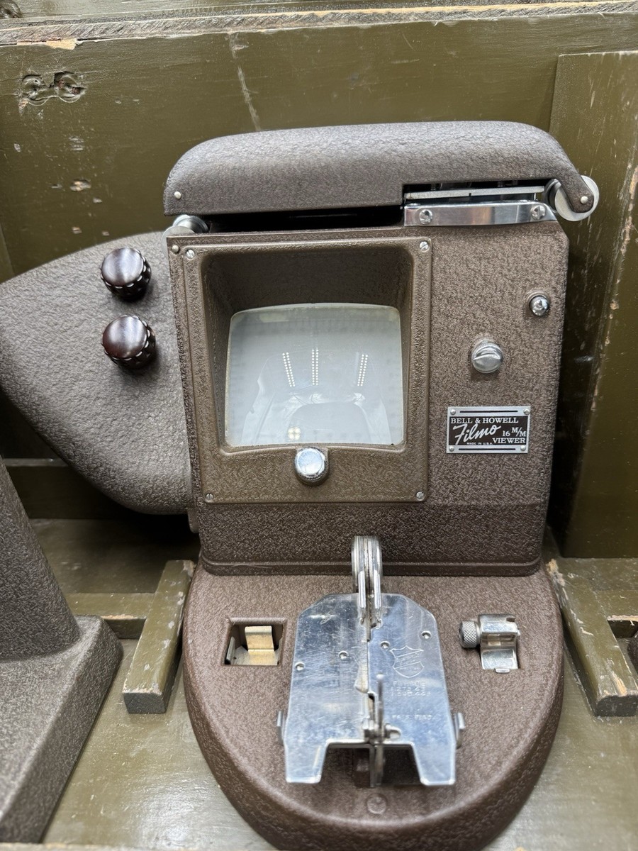 Bell & Howell Filmo 16mm Viewer Editor AC Cord Working W/ Case | eBay