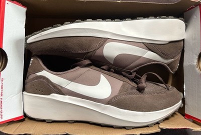 Nike Waffle Nav Mink Brown/Vast Grey-Ironstone Sneakers (Style FJ4195-201)