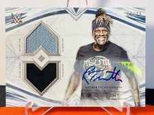 2020 Topps WWE Undisputed R-Truth Auto /25 Match Used Patch Relic SP TNA
