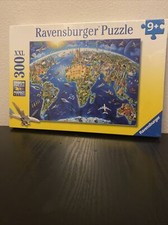Ravensburger World Landmarks Map 300 XXL Piece Jigsaw Puzzle Globe Puzzle