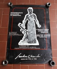 Manifesto SANDRO CHERCHI Opere dal 1936 al 1982 - 45x64 cm Poster affiche