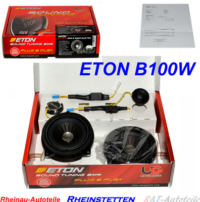 ETON 2 Wege Lautsprecher B100W für BMW 1er 2 er 3 er 4 er X3 F25 X4 X5 X6