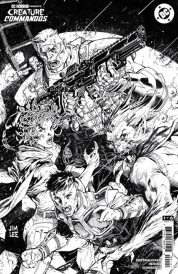 DC HORROR PRESENTS CREATURE COMMANDOS #1 (JIM LEE 1:25 VARIANT)(2024) ~ DC