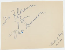 Ona Munson Gone With The Wind Autographed Signed Album Page AMCo COA 12899