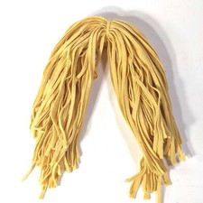 Wool Strips Rug Hooking Buttercup Yellow 18"  6 Blade Cut 100 ct. Dorr Mill