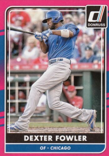 2016 Donruss DEXTER FOWLER Retail Pink Border Parallel #114 Cubs - Picture 1 of 1