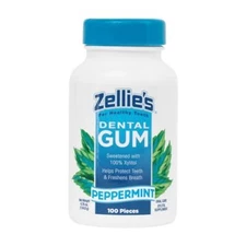 Zellie's | 100% Xylitol Sugar Free Peppermint Chewing Gum | Peppermint Flavor...