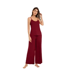 Women's Ultra-Soft Bamboo Pajama Set, 2-Piece Cami Top & Pants, Lightweight