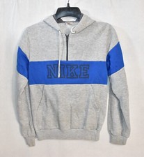 Nike Hoodie Sweatshirt Blue  Gray Size Large 14-16 Vintage Boy's