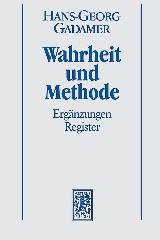 Thumbnail - Hermeneutik Ii. Wahrheit Und Methode | Hans-georg Gadamer | Buch | Vii