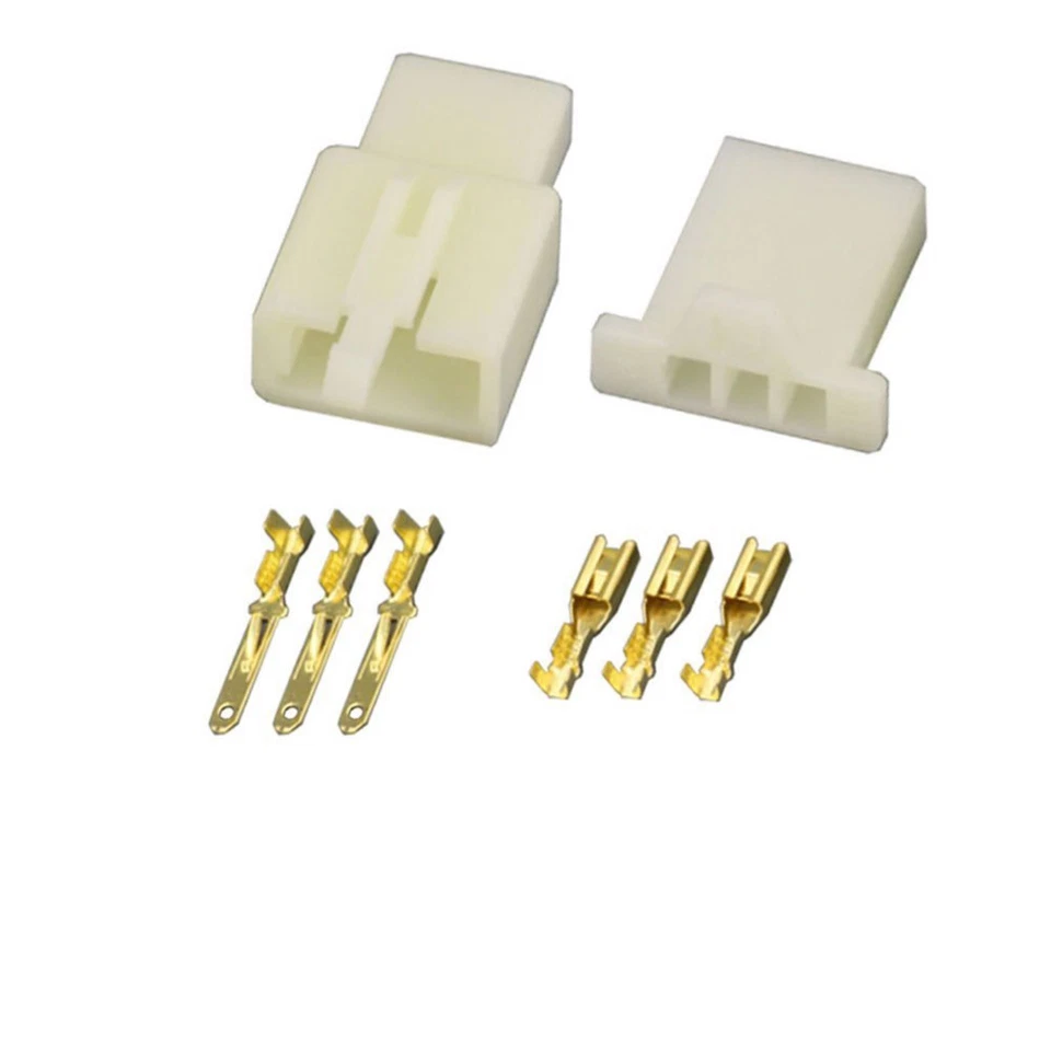 2.8MM 3 PIN WAY AUTOMOTIVE ELECTRICAL WIRE CONNECTOR MALE  AND FEMALE CABLE - Image 2 of 4