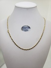 COLLANA UOMO-DONNA UNISEX A MAGLIA IN ORO GIALLO E BIANCO 18KT 6,8 GR.  (3331)