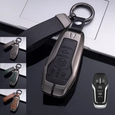 Zinc Alloy Car Key Fob Case Cover For Ford Mustang F-150 Mondeo Edge Explorer