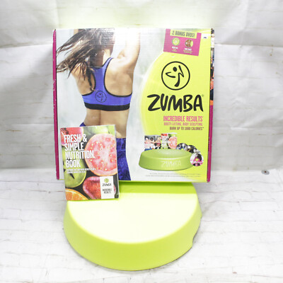 Zumba Fitness Step Rizer & 4 DVDs, Nutrition Book & Program Guide Aerobic Cardio