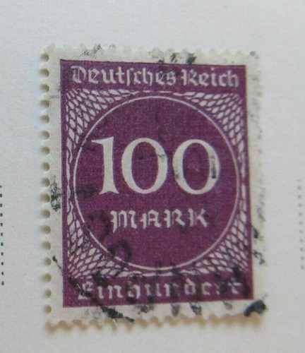 A8P49F122 German Reich Germany 1923 100m fine used stamp