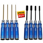 NHX RC Steel Nut Driver 4 / 5.5 / 7 / 8mm - Hex Driver 1.5 / 2 /2.5/3mm Tool Set