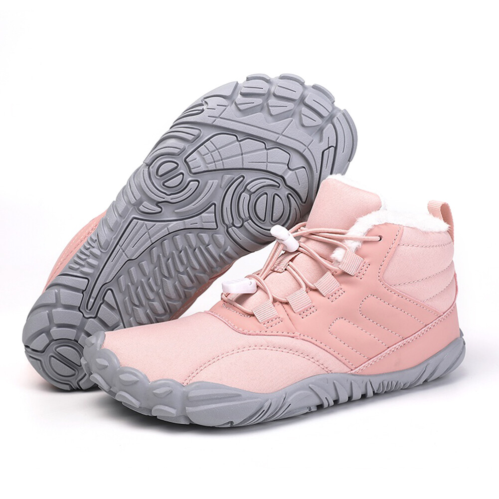 Fur Lined Snow Boots NonSlip Hiking Boot Cozy Women Men Warm Plush