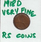 1918D   VERY FINE   LINCOLN CENT   VERY FINE  1918D /  RS COINS #559  FREE SHIP