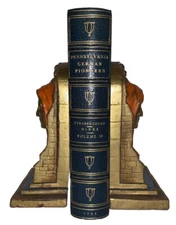 1934, 1st, PENNSYLVANIA GERMAN PIONEERS, STRASSBURGER & HINKE, BEAUTIFUL LEATHER