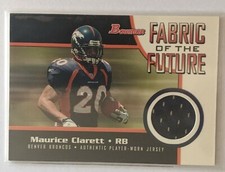 2005 Bowman Fabric of the Future Broncos Football Card #FFMC Maurice Clarett Jsy