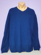 Blue Marks & Spencer extra fine lambswool sweater jumper XXXL M&S 