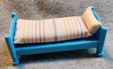 1977 Knickerbocker Blue Bed With Mattress Raggedy Ann 4 5/8 Inch Long