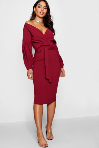 Robe Fourreau Femme – Cou Ruches – Style Carmen Gitane – Neuf Avec étiquettes – CR-1893
