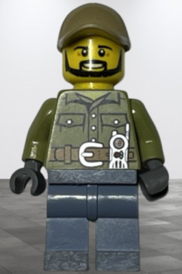 Lego  Minifigur cty0695, Town City Volcano Explorers, Volcano Exploration Base