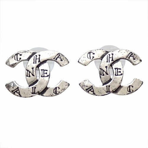 Auténtico Chanel Stud de de carta de CC con el logotipo doble C #af314 | eBay