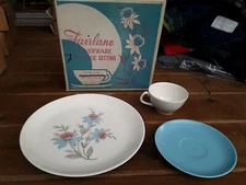 27 Pieces Vintage Steubenville Pottery Fairlane 