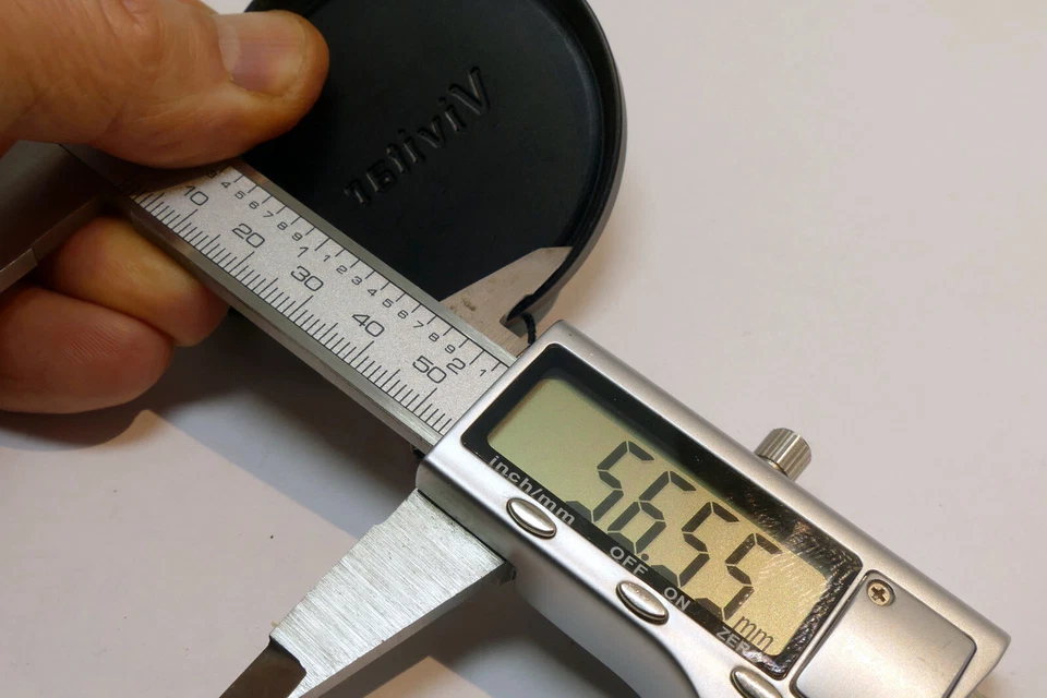 55mm Slip on Front Lens Cap Metal with keeper string for Vivitar - Image 4 of 4