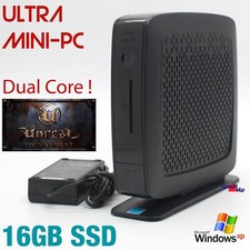 MINI COMPUTER PC DUAL CORE 16GB SSD WINDOWS XP OLD GAMES QUAKE UNREAL TOURNAMENT