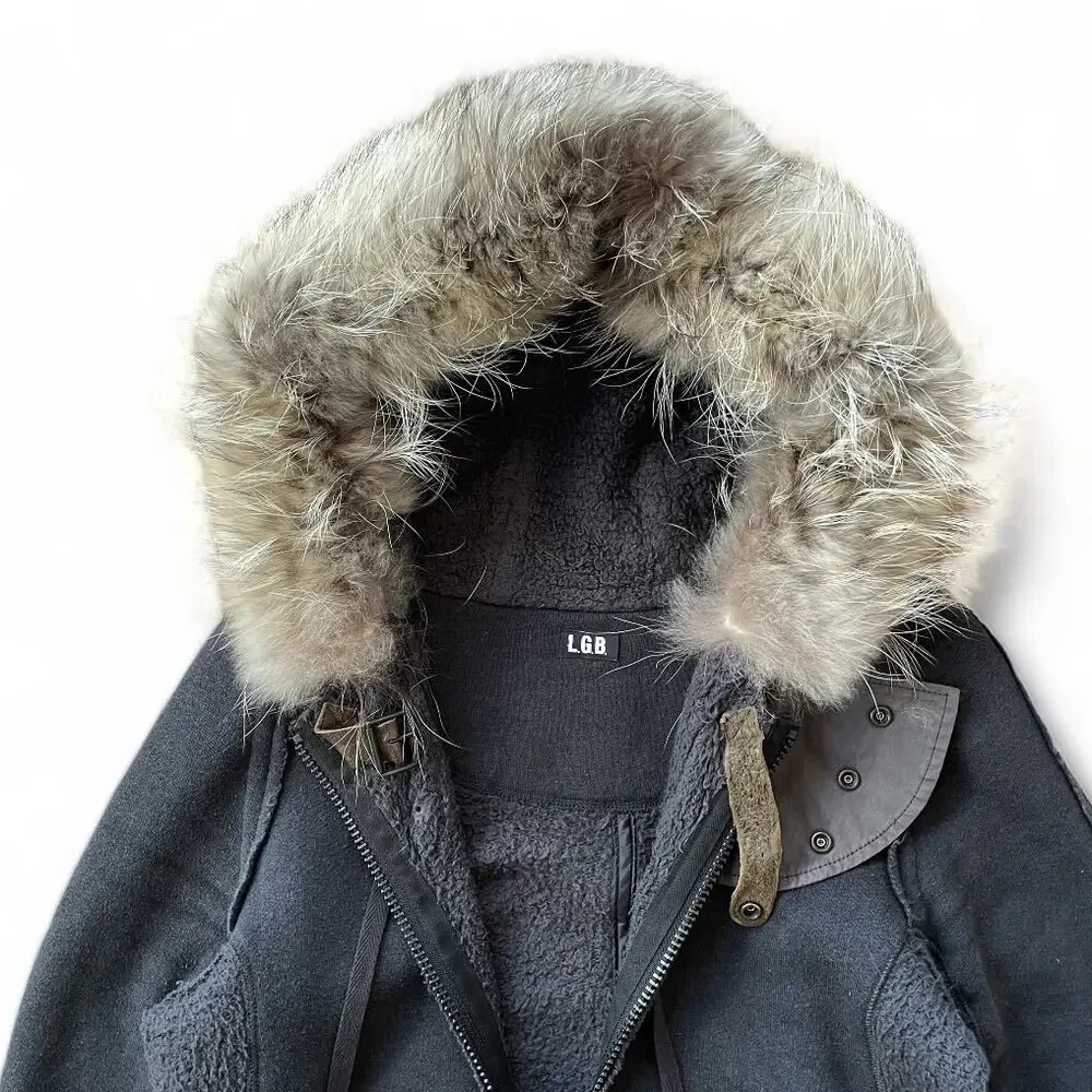 LGB Racoon Fur Hoodie Parka | eBay