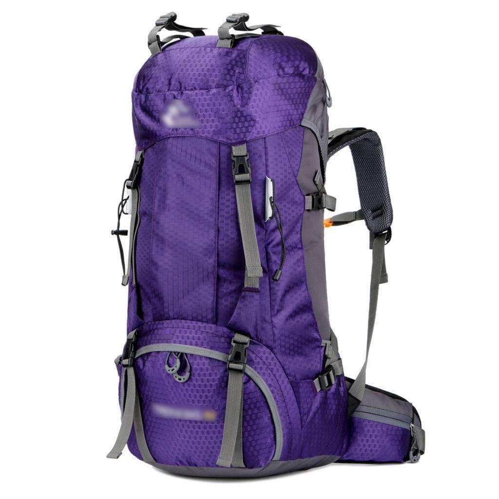 60L Hiking Backpack with Rain Cover, Lightweight Outdoor Trekking Multipurpose B-image