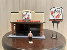 O Scale “Little Caesars” Restaurant Kit W/Counter