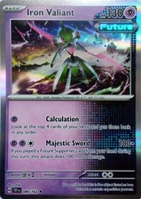 080/162 IRON VALIANT | RARE HOLO | TEMPORAL FORCES POKEMON CARD