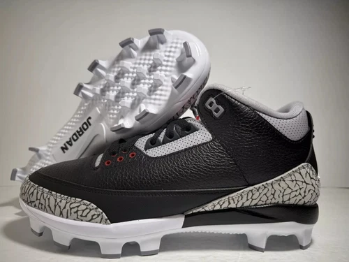Nike Air Jordan 3 Retro MCS Black Cement Baseball FZ8627-001 Mens Size 12.5