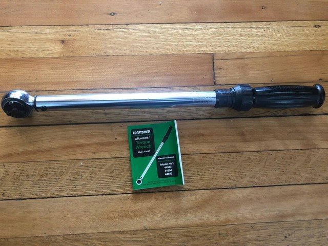 Craftsman Microtork Torque Wrench 3/8" Drive Ft Lbs 44594 for sale