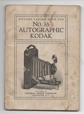 1920s Instruction Booklet for the  3 Autographic Kodak Camera