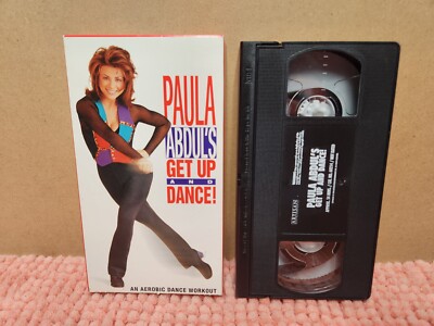 VTG 1999 ''Paula Abduls Get Up & Dance'' VHS Tape Aerobic Dance Workout