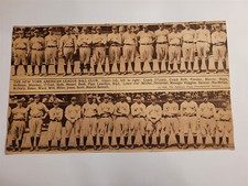 Yankees 1921 Team Colorfoto Picture Babe Ruth Home Run Baker Lefty O'Doul RARE!