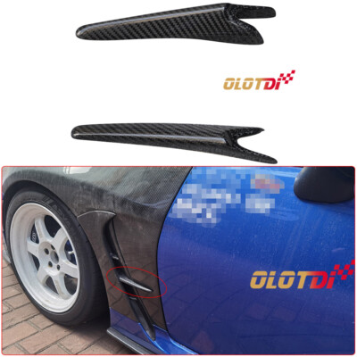 Carbon Fiber Front Fender Side Canards Fins For Subaru 2021UP BRZ ZD8 GR86 ZN8