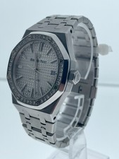 Audemars Piguet Royal Oak 37mm Factory Diamond Bezel Steel Watch 15451ST 10
