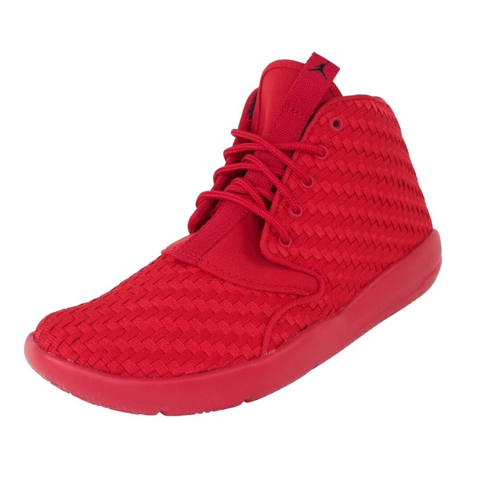 Nike Niños Air Eclipse Chukka Tejido BG Zapatos 881461 601 Baloncesto Rojo Talla 5 Y Foto 3 de 4