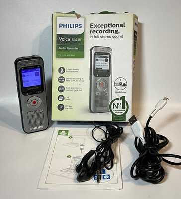 Philips DVT2050  Voice Tracer Audio Recorder & Accessories - FREE SHIPPING