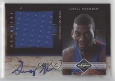 2010 Limited Freshman Jumbo Materials Signatures 77/99 Greg Monroe #7 Auto fm0